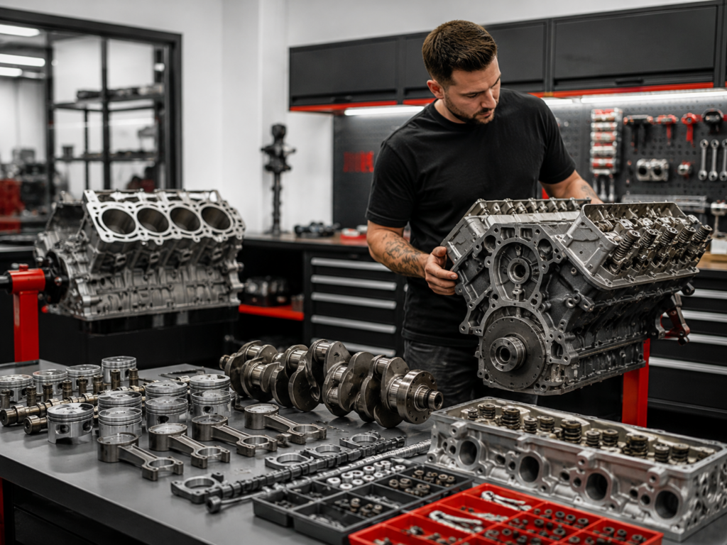 Custom performance engine assembly for a Winston-Salem vehicle build