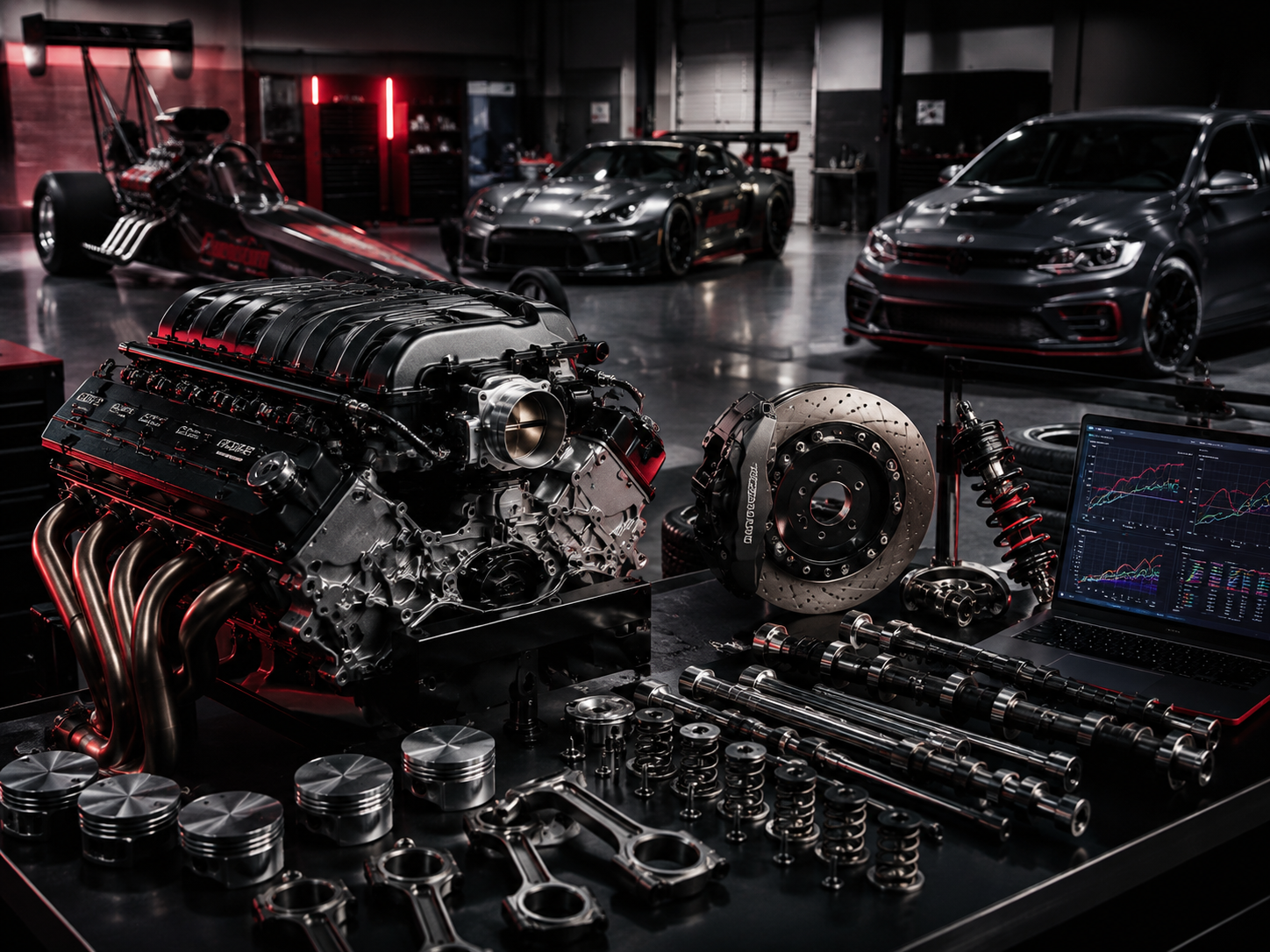 Custom performance engine build in progress at Big South Performance